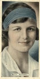 1935 Ardath Cork Cricket, Tennis & Golf Celebrities #41 Betty Nuthall Front