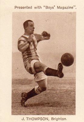 1923 Boys' Magazine Footballers and Sportsmen #NNO Jack Thompson Front