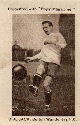 1923 Boys' Magazine Footballers and Sportsmen #NNO David Jack Front