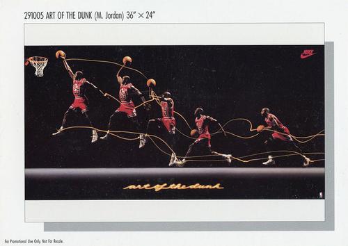 1982-92 Nike Poster Cards #291005 Michael Jordan Front