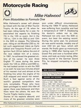 1977-80 Sportscaster Series 5 (UK) #05-02 Mike Hailwood Back
