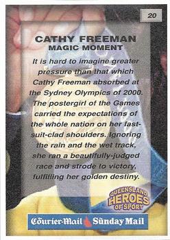 2002 Courier Mail Sunday Mail Queensland Heroes of Sport #20 Cathy Freeman Back