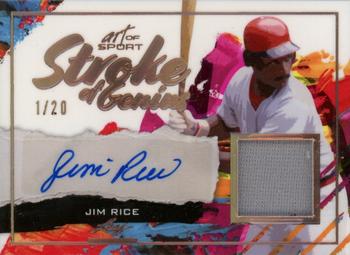 2021 Leaf Art of Sport - Stroke of Genius Autographs Bronze #SG-JR1 Jim Rice Front