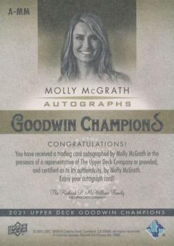 2021 Upper Deck Goodwin Champions - Autographs Inscriptions #A-MM Molly McGrath Back