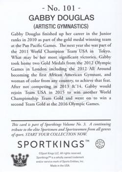 2022 Sportkings Volume 3 #101 Gabby Douglas Back
