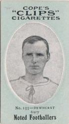 1910 Cope Brothers Noted Footballers #133 Jack Dewhurst Front