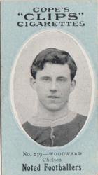 1910 Cope Brothers Noted Footballers #239 Vivian Woodward Front