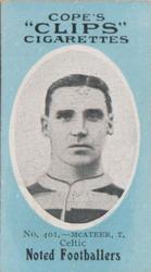 1910 Cope Brothers Noted Footballers #401 Thomas McAteer Front