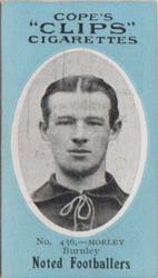 1910 Cope Brothers Noted Footballers #436 Jonathan Morley Front