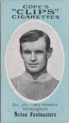 1910 Cope Brothers Noted Footballers #460 Jim Bumphrey Front