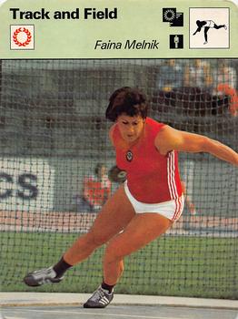 1977-80 Sportscaster Series 1 (UK) #01-06 Faina Melnik Front