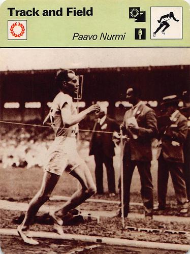 1977-80 Sportscaster Series 15 (UK) #15-03 Paavo Nurmi Front