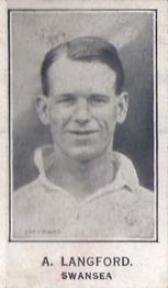 1925-28 Barratt & Co. Cricketers, Footballers & Teams #NNO Albert Langford Front