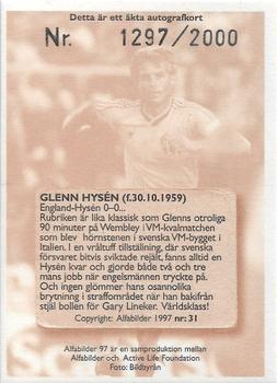 1997 Alfabilder Autographs #31 Glenn Hysén Back