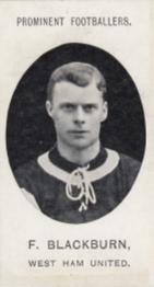 1908 Taddy & Co. Prominent Footballers, Series 2 #NNO Fred Blackburn Front