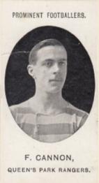 1908 Taddy & Co. Prominent Footballers, Series 2 #NNO Frank Cannon Front