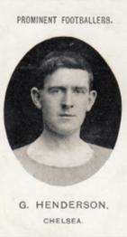 1908 Taddy & Co. Prominent Footballers, Series 2 #NNO George Henderson Front