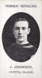 1908 Taddy & Co. Prominent Footballers, Series 2 #NNO Joshua Johnson Front