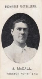 1908 Taddy & Co. Prominent Footballers, Series 2 #NNO Joe McCall Front