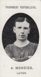 1908 Taddy & Co. Prominent Footballers, Series 2 #NNO Alexander Menzies Front