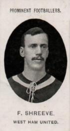 1908 Taddy & Co. Prominent Footballers, Series 2 #NNO Frederick Shreeve Front