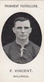 1908 Taddy & Co. Prominent Footballers, Series 2 #NNO Fred Vincent Front