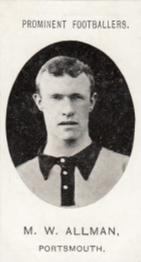 1907 Taddy & Co. Prominent Footballers, Series 1 #NNO Dick Allman Front