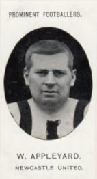 1907 Taddy & Co. Prominent Footballers, Series 1 #NNO Bill Appleyard Front