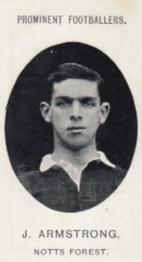 1907 Taddy & Co. Prominent Footballers, Series 1 #NNO Jack Armstrong Front