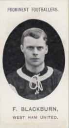 1907 Taddy & Co. Prominent Footballers, Series 1 #NNO Fred Blackburn Front