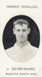 1907 Taddy & Co. Prominent Footballers, Series 1 #NNO Joe Derbyshire Front