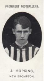 1907 Taddy & Co. Prominent Footballers, Series 1 #NNO Jack Hopkins Front