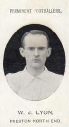 1907 Taddy & Co. Prominent Footballers, Series 1 #NNO Billy Lyon Front