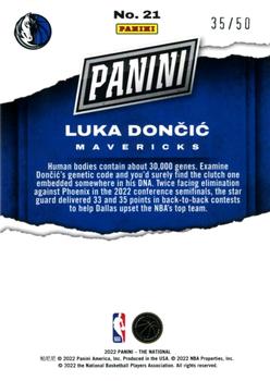 2022 Panini National Convention Silver Packs - Blue #21 Luka Doncic Back