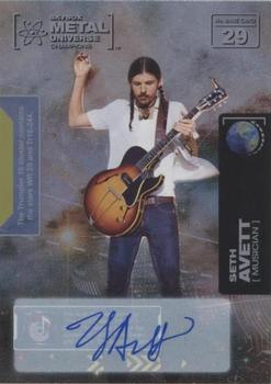 2021 SkyBox Metal Universe Champions - Base Silver Autographs #29 Seth Avett Front