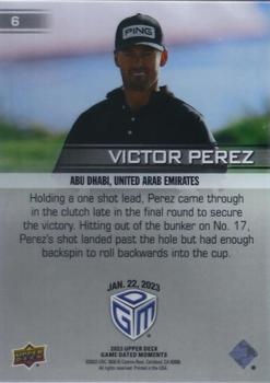 2023 Upper Deck Game Dated Moments #6 Victor Perez Back