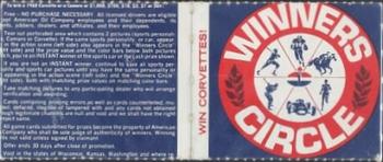 1968 American Oil Winner's Circle - 2-Card Panels #NNO Babe Ruth / Gay Brewer Back