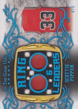 2022 Leaf In The Game Used Sports - Ring Leaders Platinum Blue #RL-29 Scottie Pippen Front