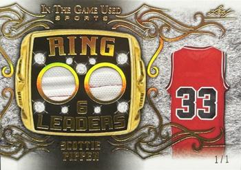 2022 Leaf In The Game Used Sports - Ring Leaders Gold #RL-29 Scottie Pippen Front