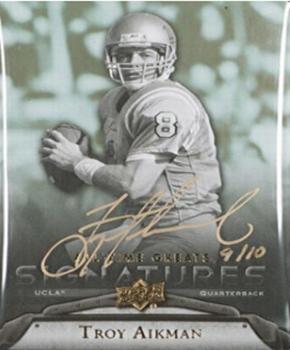 2012 Upper Deck All-Time Greats - Shining Moments Signatures #SM-TA5 Troy Aikman Front
