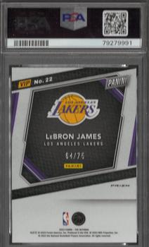 2023 Panini National Convention Gold VIP - Pink Sparkle #22 LeBron James Back