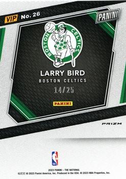2023 Panini National Convention Gold VIP - Blue/Yellow/Green #26 Larry Bird Back