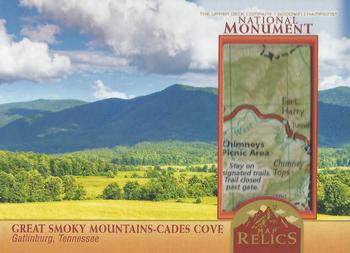 2023 Upper Deck Goodwin Champions - National Monuments Map Relics #MMR-21 Great Smoky Mountains-Cades Cove Front