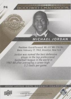 2022 Upper Deck Goodwin Champions - VIP Prize Card Achievements #P4 Michael Jordan Back