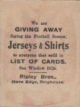 1923-24 Ripley Bros. Football Colours #33 New Brighton Back