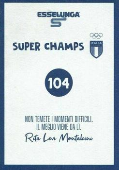 2021 Esselunga Super Champs Stickers #104 Rossella Fiamingo Back