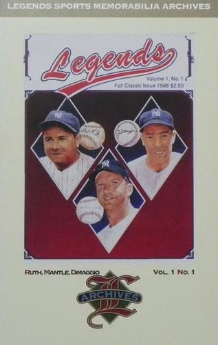 1993-94 Legends Sports Memorabilia Archives Postcards (Subscriptions offer) #NNO Joe DiMaggio / Mickey Mantle / Babe Ruth Front