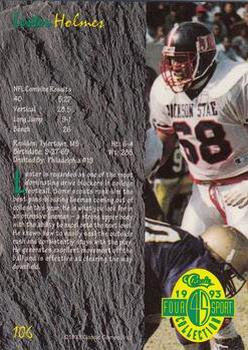 1993 Classic Four Sport #106 Lester Holmes Back