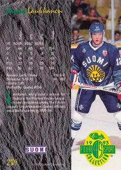 1993 Classic Four Sport #259 Janne Laukkanen Back