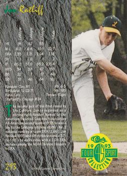 1993 Classic Four Sport #293 Jon Ratliff Back